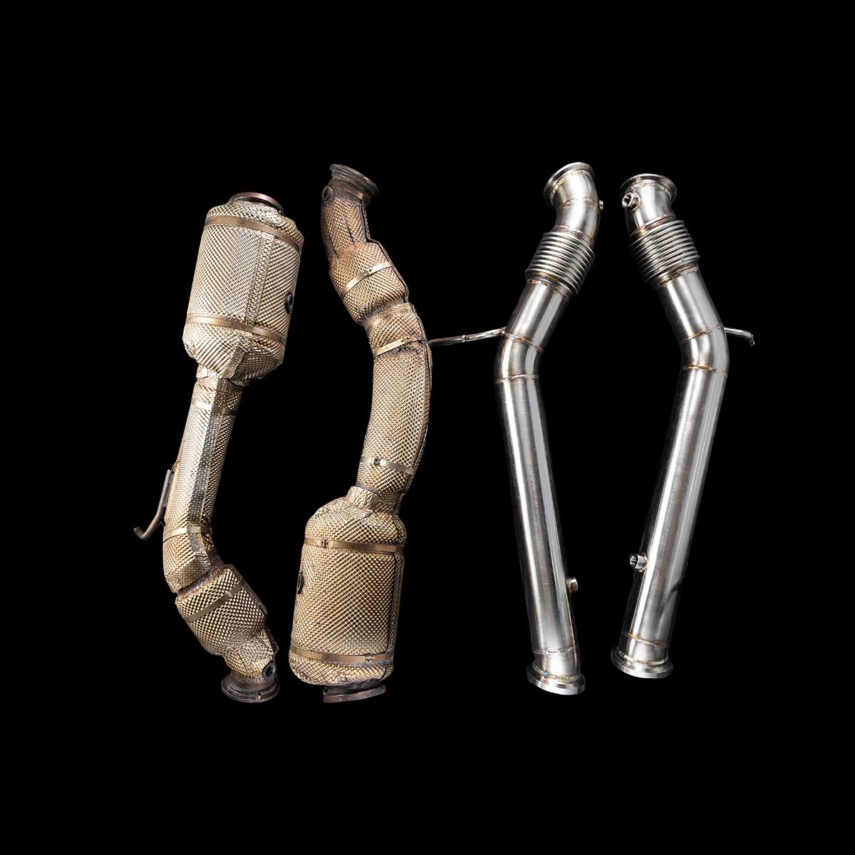 BlackBoost Ford GT 2020 Catless Downpipes