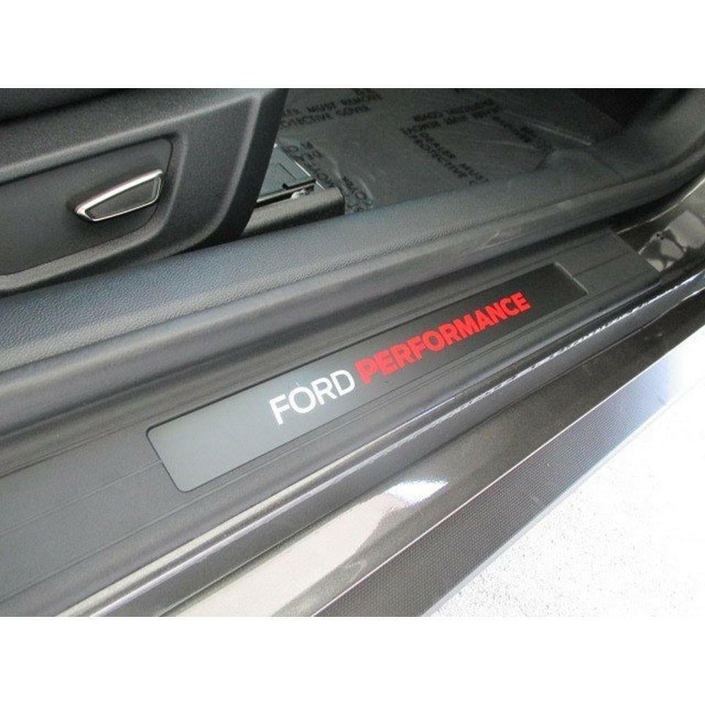 Ford Performance Door Sill Plates w/ Logo | 2015-2019 Ford Mustang (M-1613208-A).