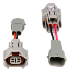 Fuel Injector Clinic Set of 6 Denso [Female] to Toyota [Male] Injector Plug Adapters (PADPDtoT6)