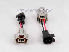 Fuel Injector Clinic Set of 8 Denso (female) to US Car/EV6 (male) Injector Plug Adapters / PADPDtoU8