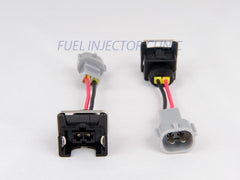 Fuel Injector Clinic Set of 6 Jetronic/EV1 Female to Denso Male Injector Plug Adapters (PADPJtoD6)