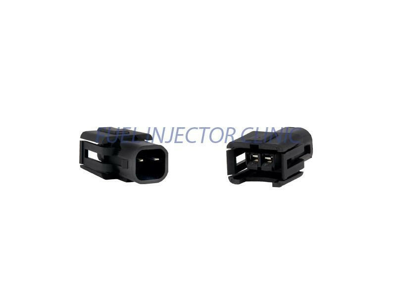 Fuel Injector Clinic Set of 8 Jetronic/EV1 (Female) to Us Car/EV6 (Male) Injector Plug Adapters / PADPJtoU8.