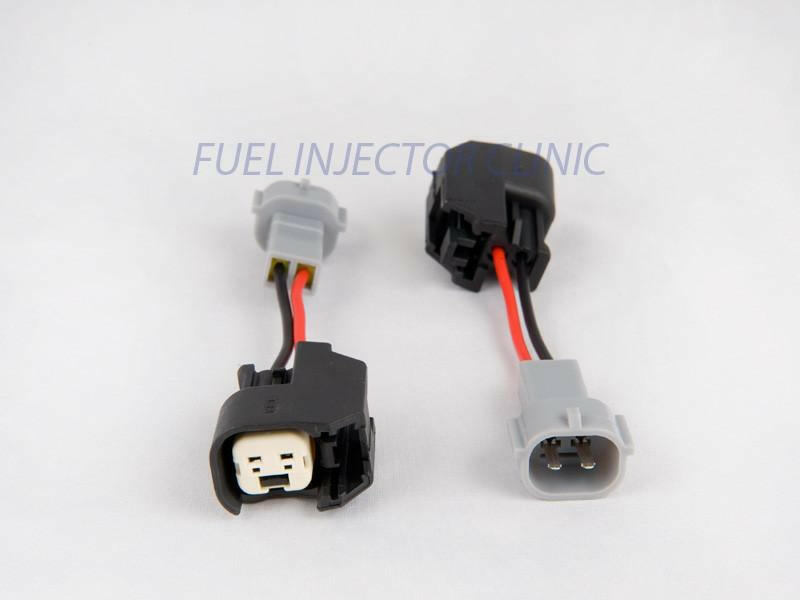 Fuel Injector Clinic Set of 6 Us Car/EV6 (Female) to Denso (Male) Injector Plug Adapters / PADPUtoD6.