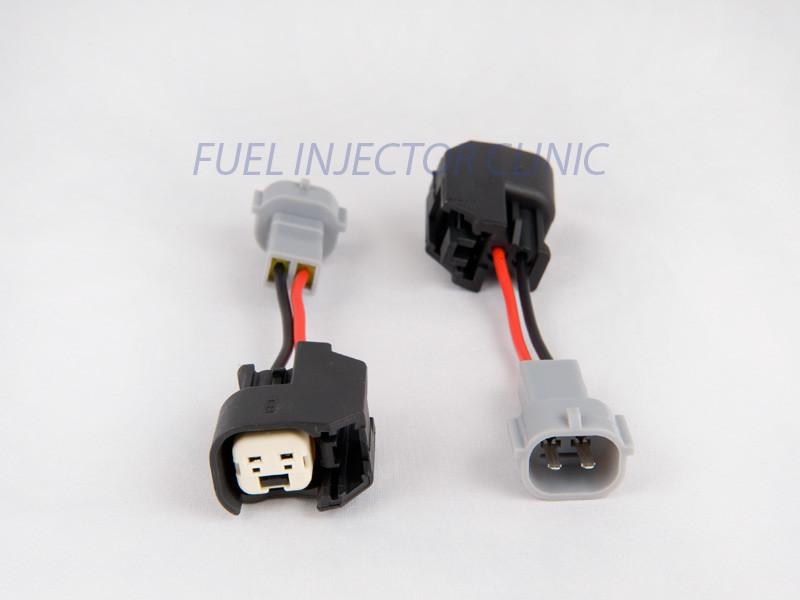 Fuel Injector Clinic Set of 6 Us Car/EV6 (Female) to Denso (Male) Injector Plug Adapters / PADPUtoD6