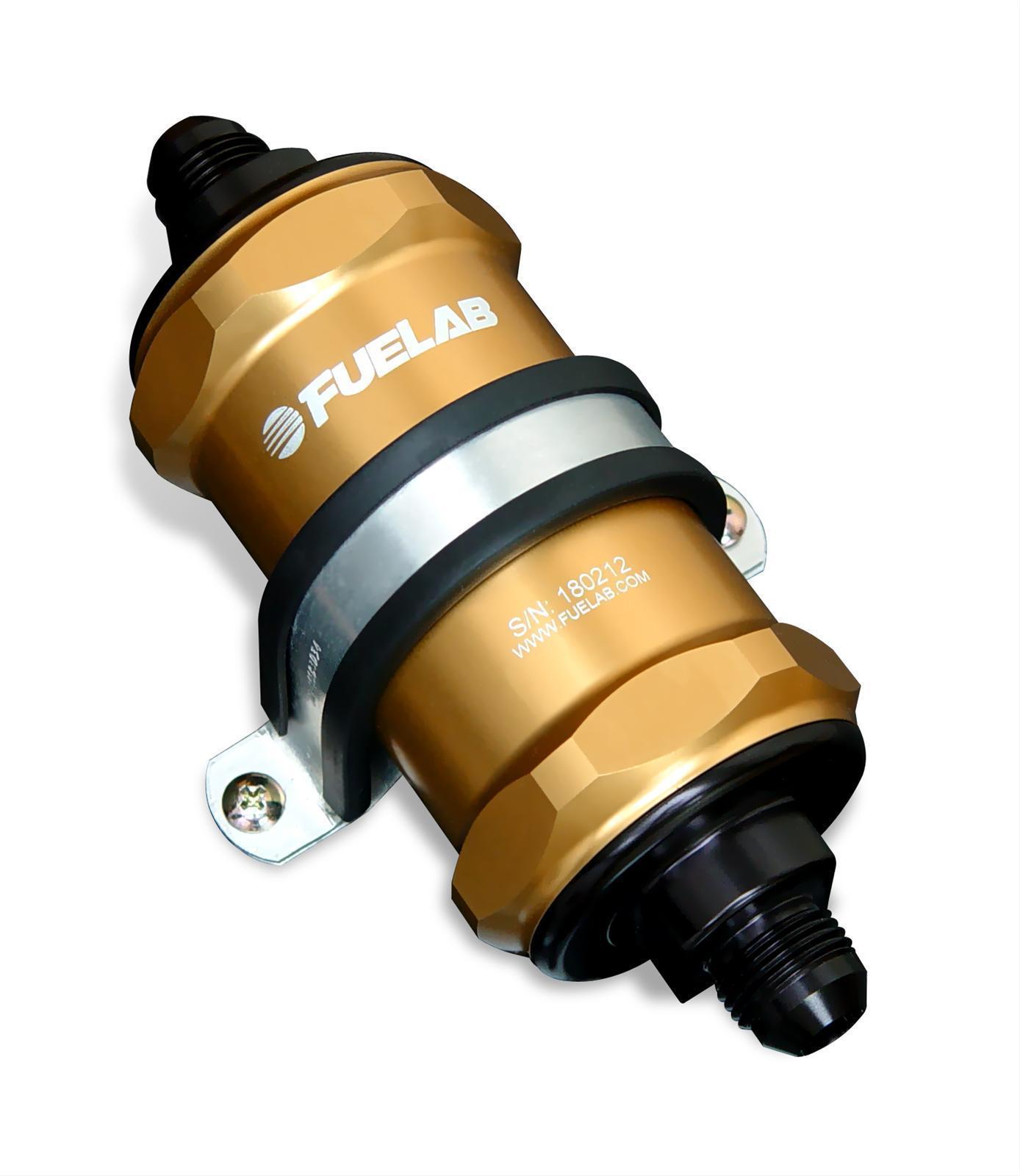Fuelab 848 Series In-Line Filter w/ Check Valve - 3” Element - 10 Micron/Paper (84800)