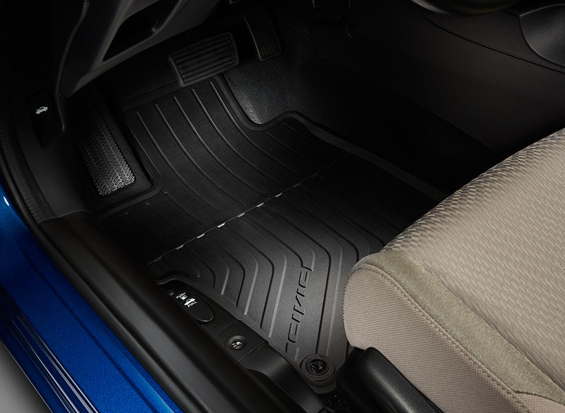 Genuine Honda 2016-2021 Civic Coupe All Season High Wall Floor Mat Set
