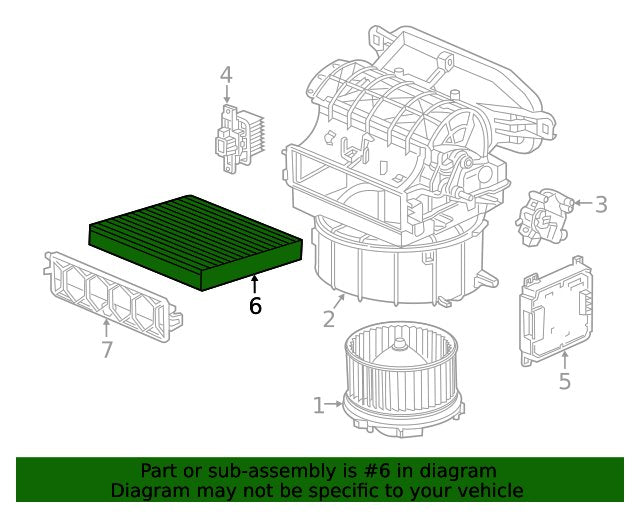 Genuine Honda Cabin Air Filter Element 80292-SDA-407