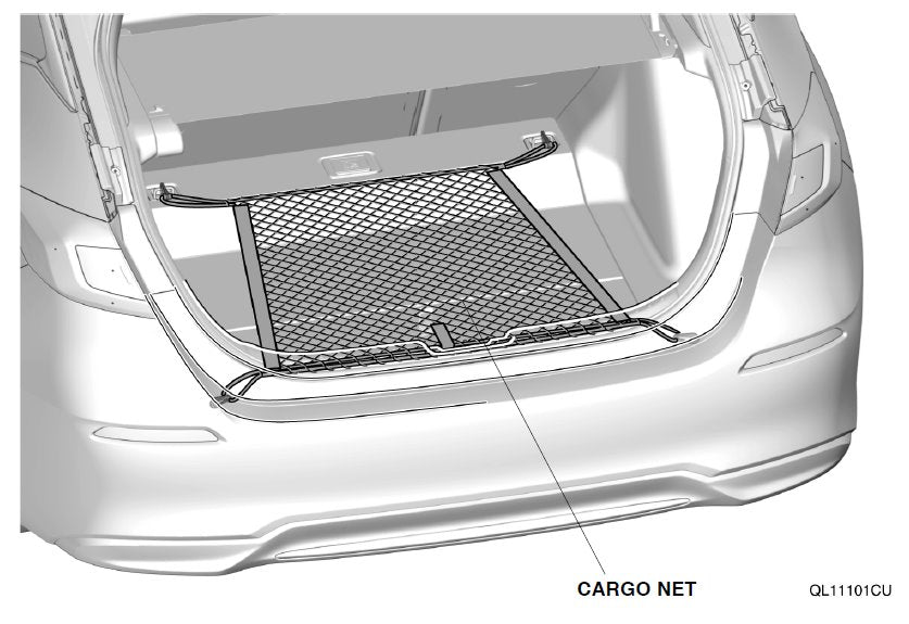 Genuine Honda 2022+ Civic Hatchback & Type-R Trunk Cargo Net