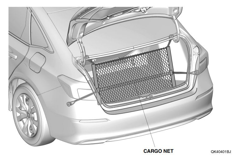 Genuine Honda 2022+ Civic Sedan Trunk Cargo Net