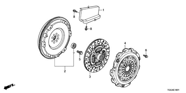 Genuine Honda 2.0T Civic Type-R / Accord Flywheel Bearing 91006-RK2-003