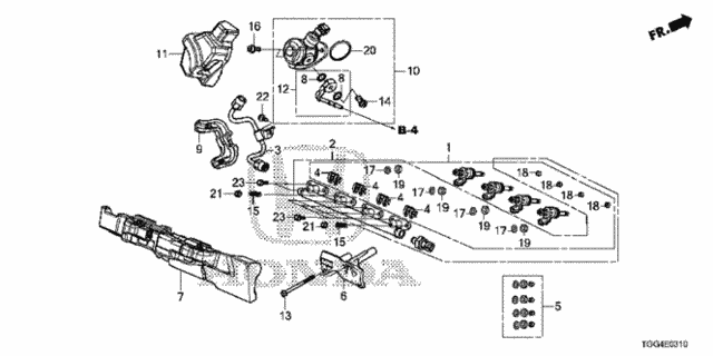 Genuine Honda Fuel Rail Pipe - Civic / CR-V / Accord