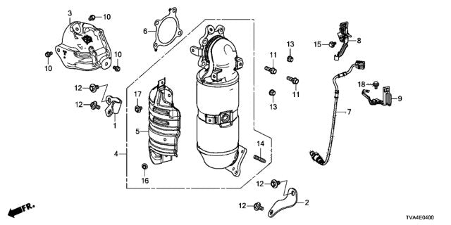 Genuine Honda Accord 1.5T Oxygen Sensor - Downstream