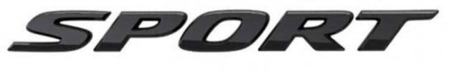 Genuine Honda Sport "Gloss Black" Emblem