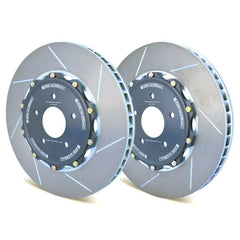 Girodisc Front Slotted 2pc Rotor Set | 2008-2015 Mitsubishi Evo X (A1-047).