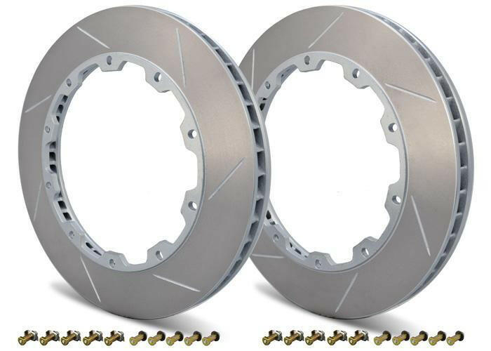 Girodisc 2pc Rear Rotor Ring Replacements | 2008-2015 Mitsubishi Evo X (D2-047).