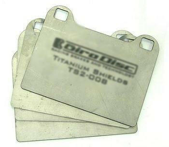 Girodisc Rear Brake Pad Titanium Shields | 1999-2006 Mitsubishi Evo 6-9 (TS2-0961).