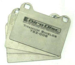 Girodisc Rear Brake Pad Titanium Shields | 1999-2006 Mitsubishi Evo 6-9 (TS2-0961).