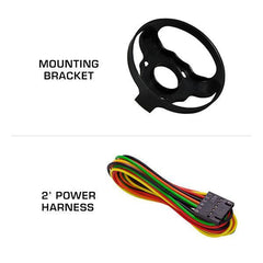 GlowShift White 7-Color 3-3/4” In-Dash Speedometer Gauge 0-220 KMH (GS-W717-KM).