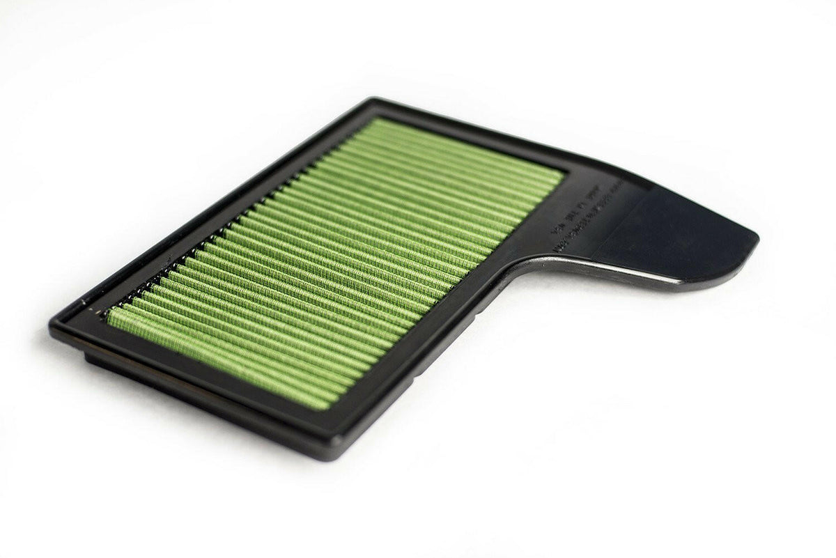 Green Filter Drop-In Air Filter | 2015+ Ford Mustang (7275).