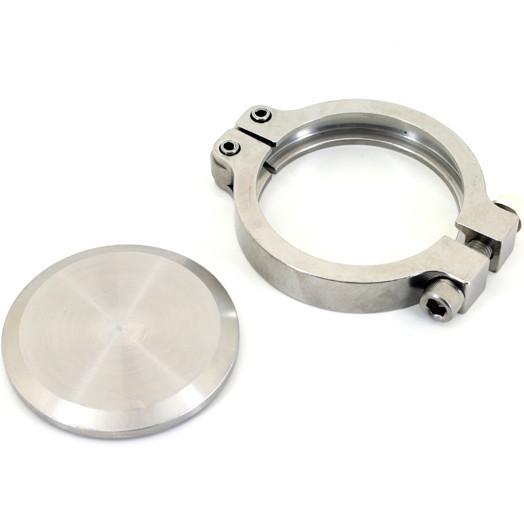 PLM Block Off Flange & Clamp For Tial 38mm MVS Wastegate EWG.
