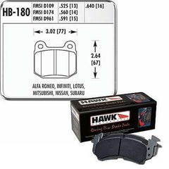 Hawk Performance HT 10 Rear Racing Brake Pads | Multiple Fitments (HB180S.560).