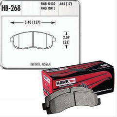 Hawk Performance HP Plus Front Brake Pads | Multiple Fitments (HB268N.665).