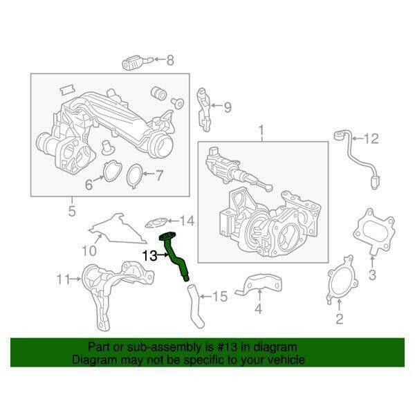 Honda OEM Turbo Oil Return Pipe Gasket | 2016-2021 Honda Civic 1.5T/Si (15540-59B-000).