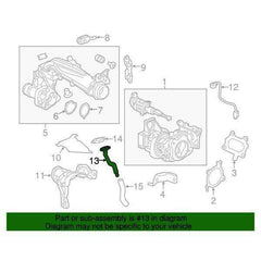 Honda OEM Turbo Oil Return Pipe Gasket | 2016-2021 Honda Civic 1.5T/Si (15540-59B-000).