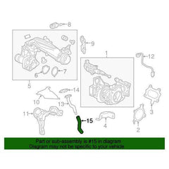 Honda OEM Turbo Oil Return Hose | 2016-2021 Honda Civic 1.5T/Si (15542-59B-003).