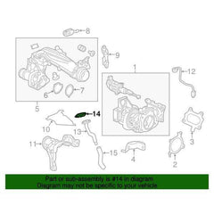 Honda OEM Turbo Oil Return Pipe Gasket | 2016-2021 Honda Civic 1.5T/Si (15544-59B-003).