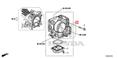 Honda OEM Throttle Body | 2016-2021 Honda Civic 1.5T/Si & 18-19 Accord 1.5T (16400-59B-003).