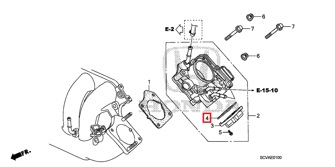 Honda OEM Lower Throttle Body Case Gasket | Multiple Honda Fitments (16431-RTA-J01).