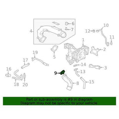 Honda OEM Turbo Outlet Gasket | 2017-2021 Honda Civic Type-R (17285-RPY-G01).