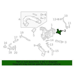 Honda OEM Turbo Gasket A | 2017-2021 Honda Civic Type-R (18233-RPY-G01).