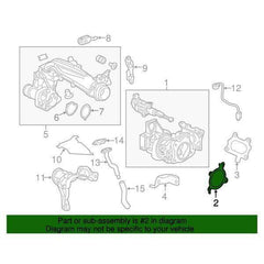 Honda OEM Turbocharger Gasket B | 2016-2021 Honda Civic 1.5T/Si (18234-59B-004).