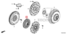 Honda OEM Friction Disk | 16-21 Honda Civic 1.5T/Si & 18-19 Accord Sport (22200-5CC-003).