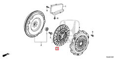 Honda OEM Friction Disk | 2017-2021 Honda Civic Type-R (22200-5DE-003).