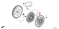 Honda OEM Pressure Plate | 2017-2021 Honda Civic Type-R (22300-5DE-003).