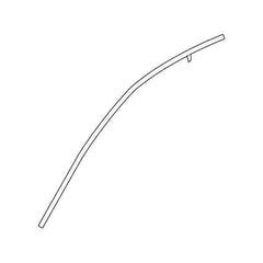 Honda OEM Front Door Window Top Molding - Passenger Side | 16-21 Honda Civic Sedan/Hatch (72425-TBA-A01).