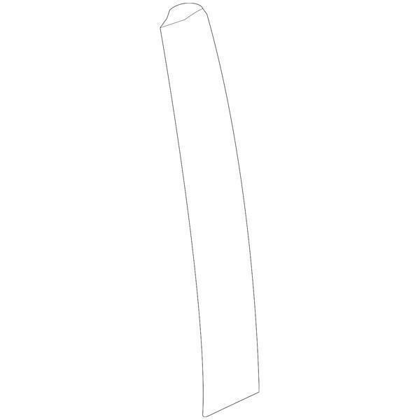 Honda OEM Front Door Window Side Garnish - Passenger Side | 17-21 Honda Civic Hatch (72430-TED-T01).