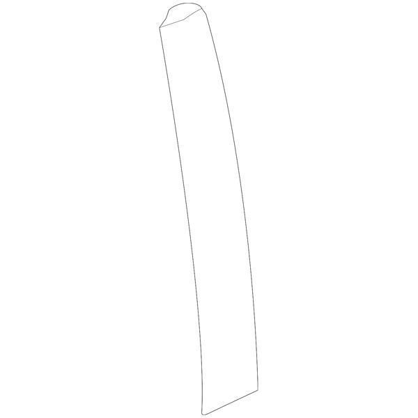 Honda OEM Front Door Window Side Garnish - Passenger Side | 17-21 Honda Civic Hatch (72430-TED-T01).