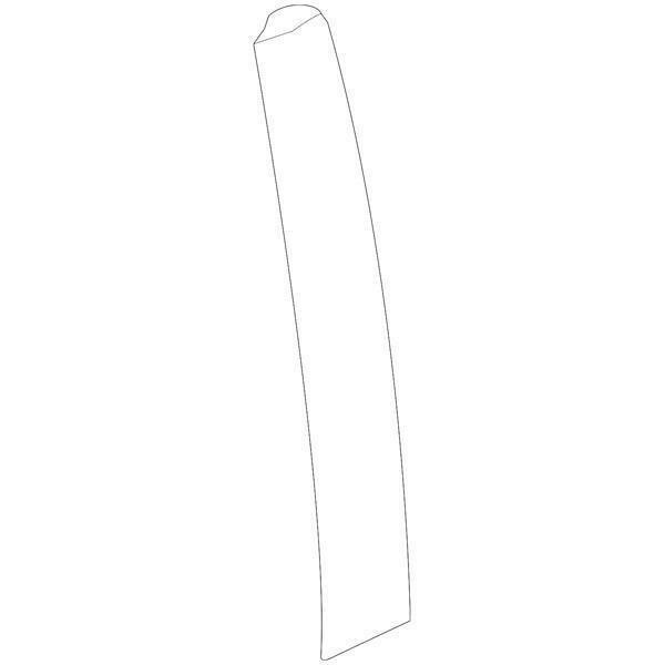 Honda OEM Front Door Window Side Garnish - Driver Side | 17-21 Honda Civic Hatch (72470-TED-T01).