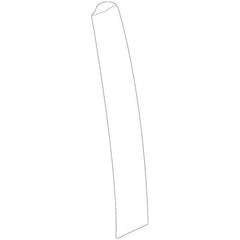 Honda OEM Front Door Window Side Garnish - Driver Side | 17-21 Honda Civic Hatch (72470-TED-T01).