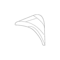 Honda OEM Front Door Window Corner Garnish - Driver Side | 17-21 Honda Civic Hatch (72496-TGG-A01).