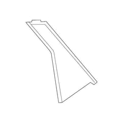 Honda OEM Rear Door Window Quarter Garnish - Passenger Side | 16-21 Honda Civic Sedan (72721-TBA-A01).