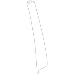 Honda OEM Rear Door Window Side Garnish - Passenger Side | 17-21 Honda Civic Hatch (72930-TED-T01).