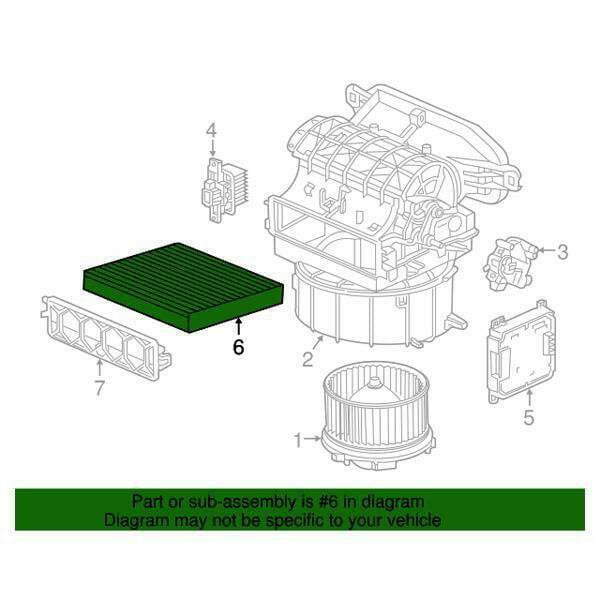Honda OEM Filter Element | 2016-2021 Honda Civic (80292-TBA-A11).