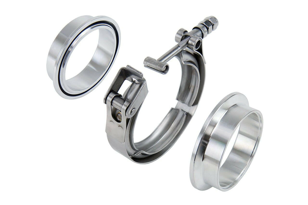 HPS Stainless Steel Quick Release V-Band Clamp Kit | Universal (HPS-VCKIT-AL-200).