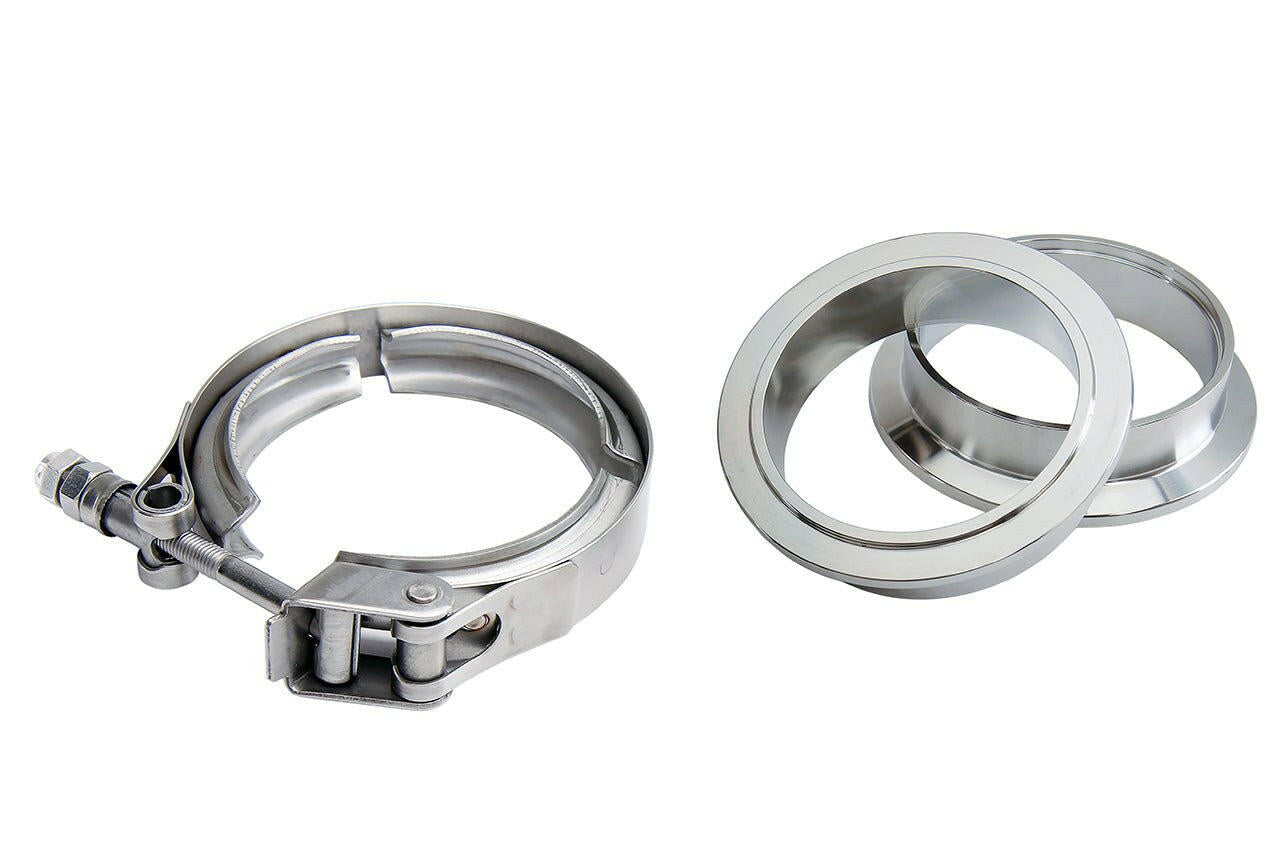 HPS Stainless Steel Quick Release V-Band Clamp Kit | Universal (HPS-VCKIT-AL-200).