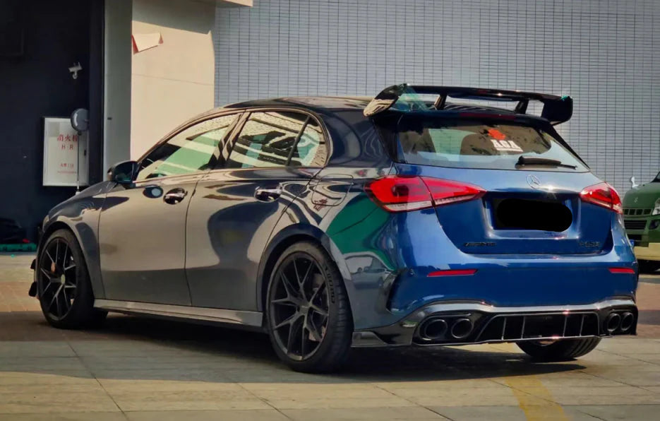 Paktechz Dry Carbon Fiber Roof Spoiler Wing - Mercedes Benz W177 a Class AMG A35 A45s Hatchback.